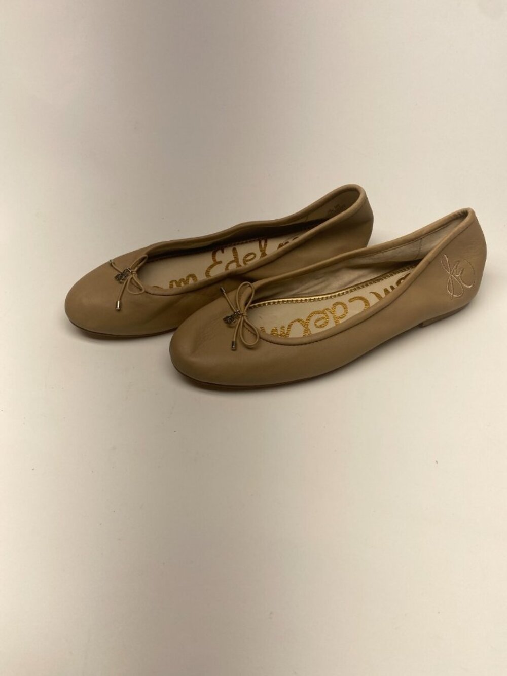 Sam Edelman womens French Sand Leather Ballet Flats Sz 11.5